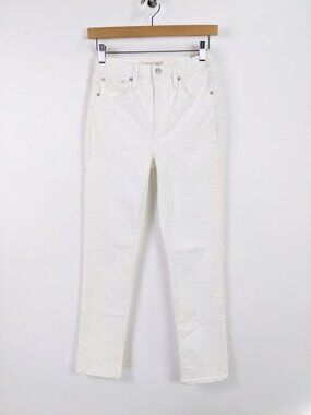 Madewell Womens The Perfect Vintage Jeans White High Rise Size 23